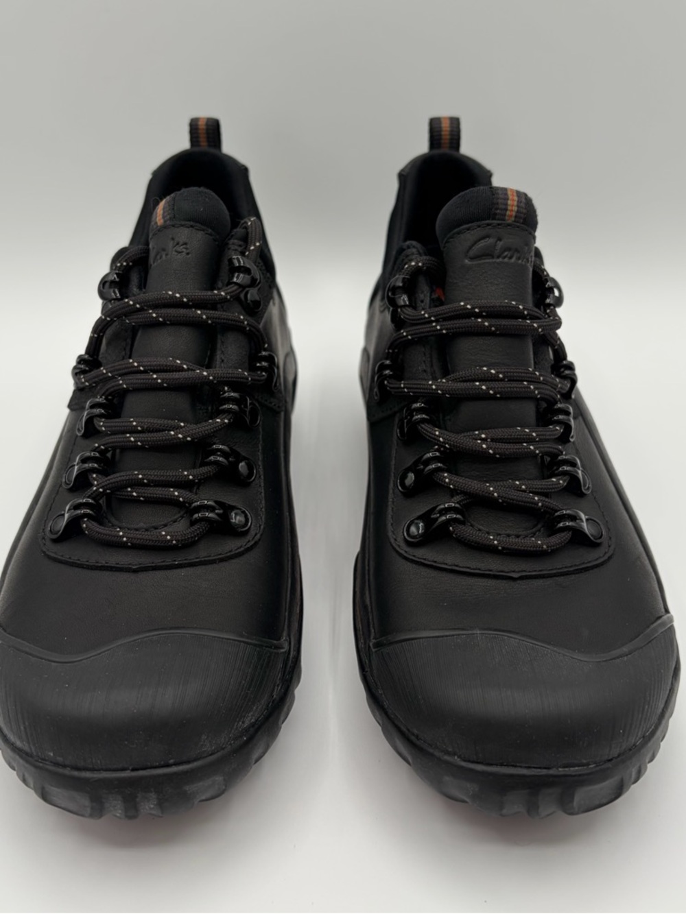 Clarks Muckers Waterproof Black Leather Sneakers Boots Outdoor Shoes Size 6 - Picture 9 of 14